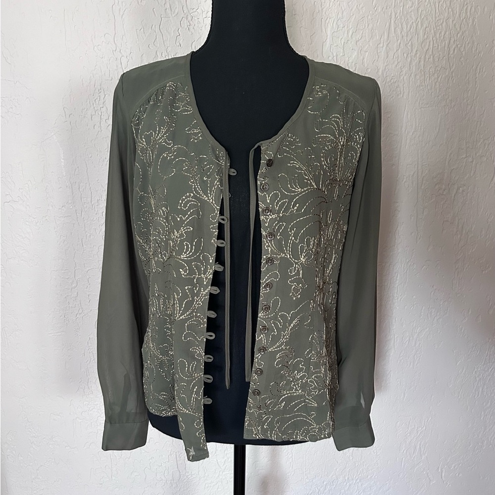 Mesh button up